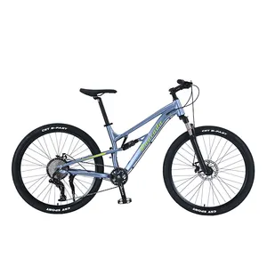 Fabrika satış düşük fiyat 27.5 inç 10 hız alaşım çift şok emici mtb dağ bisikletleri yetişkinler için bisiklet