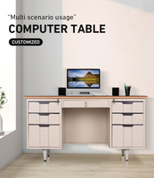 Populaire Top Vente Bureau Blanc Moderne Bureau Exécutif Bureau Unique Bureau Avec Tiroirs Verrouillables
