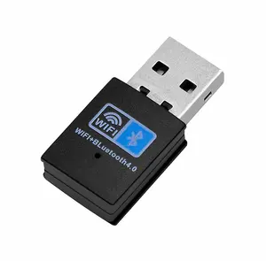 USB WiFi蓝牙适配器150Mbps双频2.4Ghz无线网络外部接收器迷你WiFi加密狗，适用于PC/笔记本电脑/台式机