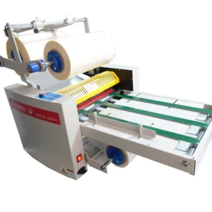 Máquina de laminación de papel SMFM5002Z, 360mm, a3, a4, calentador de aceite, con laminador de corte, fácil de usar