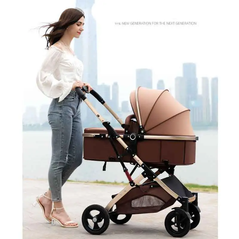 Passeggini leggeri di nuovo Design popolare passeggini a quattro ruote con doppio assorbimento degli urti passeggino pieghevole per bambini