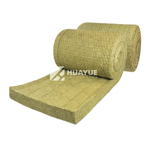 HUAYUE-Couverture en laine de roche de basalte minéral de 1.2m de largeur avec treillis métallique pour l'isolation des chaudières, rouleaux disponibles - Product Image 2