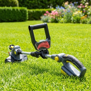 Tondeuse à gazon professionnelle portative pour bricolage, désherbeur domestique rechargeable, coupe-herbe portable alimenté par batterie au lithium 1200W 24V - Product Image 4