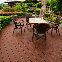Planches de terrasse en bois-plastique WPC de première génération, imperméables, antidérapantes, à grain droit, pour piscine, terrasse extérieure