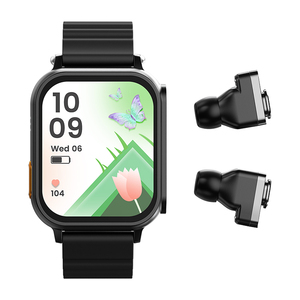 Hombres Deportes <span class=keywords><strong>Escuchar</strong></span> música BT Llamando Mano Pulsera Señoras Relojes de pulsera Reloj inteligente de lujo con auriculares 2023 - Product Image 1