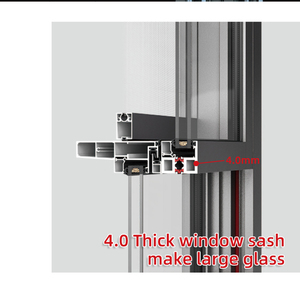 Eloyd 6 + 12A + 6 phong cách Tây nam tự động nâng cửa sổ trượt gỗ khung thép dọc cửa sổ nâng nhôm nâng lên - Product Image 3