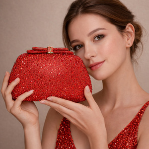 Luxury Women's Clutch Bags PU Material Chain Strap Stylish Fashion Evening Party Wedding Handbags Portable - Product Image 5