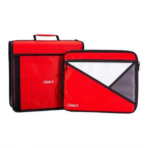 Sacs de transport multifonctions pour pickleball Case-it, avec fermeture éclair Mighty Zip Tab et anneaux en O de 3 pouces avec languettes de 5 couleurs - Product Image 6