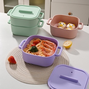 Vaporizador de silicona resistente a altas temperaturas <span class=keywords><strong>para</strong></span> horno <span class=keywords><strong>microondas</strong></span> compartimento de estilo japonés <span class=keywords><strong>para</strong></span> calefacción de alimentos <span class=keywords><strong>para</strong></span> trabajadores de oficina - Product Image 3