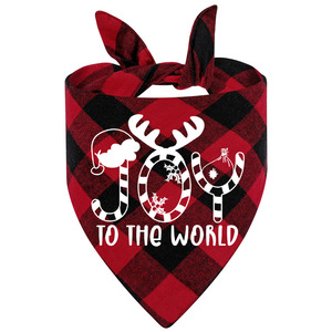 Classic Plaid Triangle Pet Bib Bufanda Perro Cuello Calentador - Product Image 5