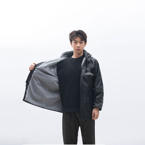 Conjunto universal de impermeable y pantalones de <span class=keywords><strong>lluvia</strong></span> para senderismo, conjunto de ciclismo de tela Oxford dividida con revestimiento de PVC, <span class=keywords><strong>equipo</strong></span> de protección laboral - Product Image 4
