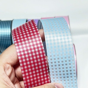 Solid PP <b>Ribbon</b> Christmas Mother's Day Matte Metallic Holographic Printed Plastic <b>Ribbon</b> Roll - Product Image 5