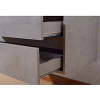 Furnitur Toilet Kabinet Gaya Mode Sederhana Meja Rias Kamar Mandi Modern Murah Dua Laci Kayu Padat Unit Rias Kayu Lapis