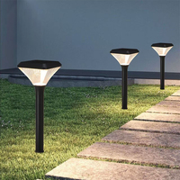 Lampadaire LED conique à nervures, étanche pour extérieur, éclairage de chemin et de pelouse, lampadaire de jardin pour parc et cour de villa