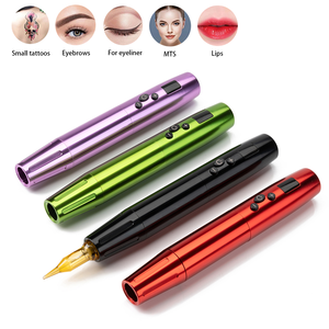 <span class=keywords><strong>Machine</strong></span> à tatouer sans fil, batterie rechargeable 800 mAh, stylo rotatif pour maquillage permanent SMP avec interface pour aiguilles à double usage - Product Image 6