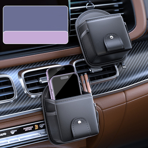 Carclean Sac Organisateur de <span class=keywords><strong>Voiture</strong></span> en Cuir PU Durable à Vente Chaude avec Porte-Gobelet Imperméable Trou pour Câble Mode Rangement de Cartes - Product Image 3