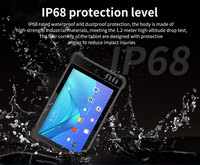 Tablet Industrial Resistente Android Octa Core IP65 Impermeable de 10.1 Pulgadas 10000mAh con NFC Frontal, GPS y Escáner de Huellas Dactilares Opcional