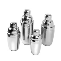 Shakers à cocktails en métal, accessoires de bar, shaker à martini en acier inoxydable pour barman