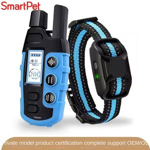 Smart Pet Intelligent <span class=keywords><strong>Remote</strong></span> <span class=keywords><strong>Control</strong></span> <span class=keywords><strong>Dog</strong></span> Trainer Wasserdicht IP67 Umwelt freundliches Bark Stop <span class=keywords><strong>Collar</strong></span> aus strap azier fähigem Kunststoff - Product Image 2