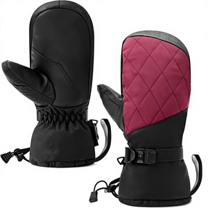 Guantes de Esquí Impermeables, Guantes de Nieve con Aislamiento Térmico, Cordón Ajustable, para Deportes de Invierno, Snowboard, Esquí, Deportes al Aire Libre, Logotipo Personalizado - Product Image 3