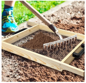 Tamiz de tierra grande personalizado para jardín, para tamizar tierra, lombrizas, hojas, sustrato, arena y grava, tipo carretilla y manual - Product Image 5