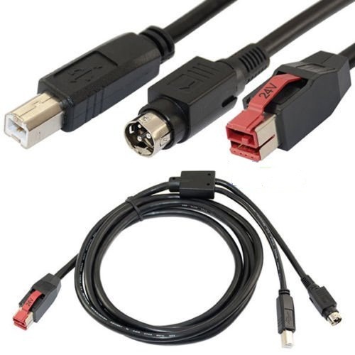 USB 24V Powered Male Female Extension Cable for Printers