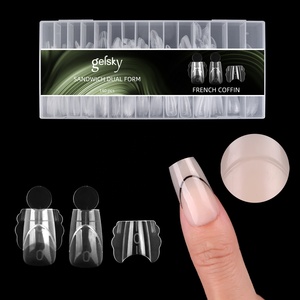 Attrezzo per Estensione Unghie, Linea Francese Interna, Dual Form, Logo Personalizzato, Dual Form 2-in-1 per Sandwich, Tip Unghie - Product Image 2