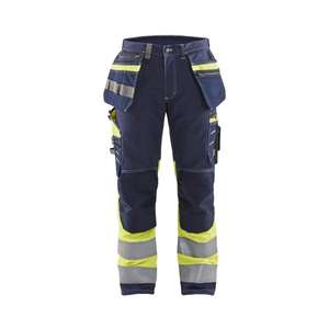 BLAKLADER - 179413708833D96 Pantalón Hi-Vis con elástico Azul marino/Amarillo-EAN 7330509767252 ROPA DE TRABAJO DE LA HI-VIS - Product Image 1