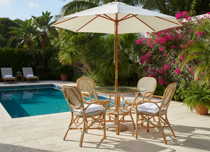 Stylish Comfortable Asian Space-Saving Jamaica <b>Bistro</b> Dining <b>Set</b> Made <b>Rattan</b>/Wicker for Home Apartment Villa Use Made Indonesia - Product Image 5