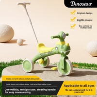 Nouveau tricycle multifonctionnel pour enfants, draisienne dinosaure, 1-14 ans, en plastique, à trois roues, avec contrôle parental