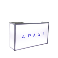Qiao — sac de transport graphique en aluminium, nouveau Design, personnalisé, en tissu extensible, pour exposition, support et affichage du comptoir