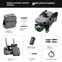 Drone RC Quadricoptère FPV avec Caméra 4K, Gimbal, GPS, Moteur Brushless, Évitement d'Obstacles, Pliable, Facile à Utiliser pour Débutants, Modèle Wing 001, pour Adultes