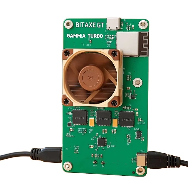 Bitaxe Gamma TURBO High-Performance TURBO 2.5TH/s 36W SHA-256 ASIC Bitcoin Miner Home Use Crypto Miner with PSU