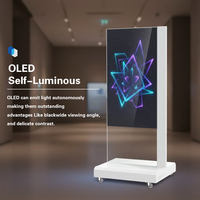 Venta Directa de Fábrica de Pantalla Transparente Retroiluminada LED 3D con Resolución 1080 para Publicidad en Oficinas y Edificios