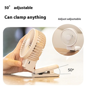Ventilateur portable pliable 3-en-1 rechargeable 1200 mAh, à clipser sur le cou, pour le voyage, la maison et le bureau - Product Image 3