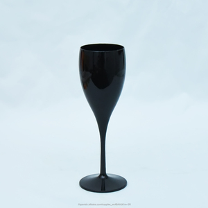 Hotel drink cup plastic acrylic black plastic glass champagne flutes champagne - Product Image 1