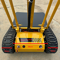Carga de fábrica 300kg Carros de camiones de mano motorizados Batería de escalador de pista completa Carro de escalada automático Uso en el sitio de construcción