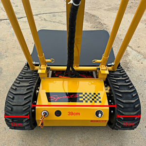 Carga de fábrica 300kg Carros de camiones de mano motorizados Batería de escalador de pista completa Carro de escalada automático Uso en el sitio de construcción - Product Image 4