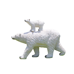 Sculture in Resina e Fibra di Vetro di Orsi Polari a Grandezza Naturale 5ft 6ft 8ft 10ft per Eventi, Parchi e Decorazioni - Product Image 6