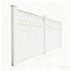 Классические белые виниловые ПВХ-панели для забора высотой 6 футов (6x8 футов) и столбы для сада и дома, пластиковые ПВХ-панели для уличного ограждения и обеспечения приватности - Product Image 5