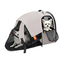 Tragbarer Erweiterbarer Katzen-Rucksack-Träger mit Rundum-Belüftung Wasserdichter Kleiner Hunde-Reiserucksack