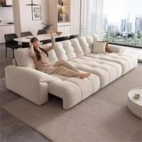 Canapé en tissu chenille moderne, simple, rechargeable, amovible et lavable, ensemble de canapés pour salon