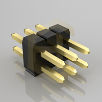 Connecteur mâle en laiton pour carte PCB, connecteur à broches, pas de 2,54 mm, 1x4 broches, boîtier en nylon pour carte PCB PZ254-1-18-Z