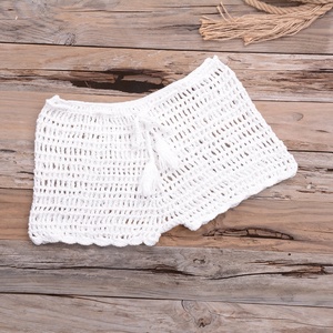 Aliexpress Maillot <span class=keywords><strong>de</strong></span> <span class=keywords><strong>bain</strong></span> <span class=keywords><strong>de</strong></span> plage tissé à la main pour femmes Commerce extérieur Style Ebay Wish Tie-Up Hollow-Out Boxer Shorts Vente en gros - Product Image 6