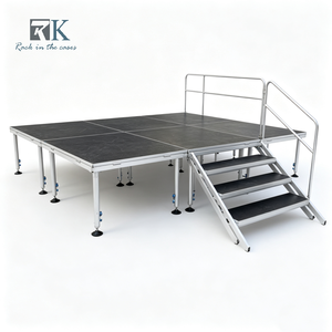 Système d'équipement de scène à prix abordable, plateforme de scène portable réglable avec podiums pour la vente - Product Image 1