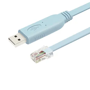 Cable de consola de cable de depuración USB a RJ45 adecuado para cable de enrutamiento de interruptor de configuración de control H3C Cisc0