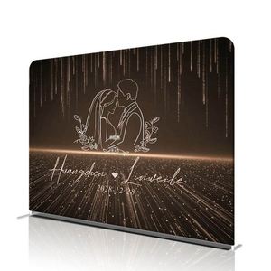 ชุดฉากหลังงานแสดงสินค้าสไตล์เรโทรแบบพับได้ ขนาด 10x10 ฟุต พร้อมพิมพ์ลายตัวอักษรแบบ Letterpress สำหรับงานโปรโมชั่นและงานปาร์ตี้ ลดราคาพิเศษ - Product Image 1