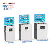 Batterie au lithium rechargeable 24V 100Ah 228Ah 280Ah 314Ah, banque d'alimentation solaire avec BMS intelligent, communication RS485 CAN pour système domestique