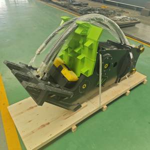 Escavatore attaccato pietra dura frantumatore demolizione attacco idraulico calcestruzzo polverizzatore rotante - Product Image 3