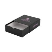 Boîte cadeau en carton rigide Berry avec doublure en éponge, logo estampé à chaud, emballage cosmétique, forme rectangulaire, design haut de gamme
